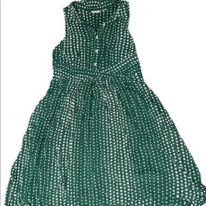 Anthropologie 11 1 Tylho green Polka Dot dress